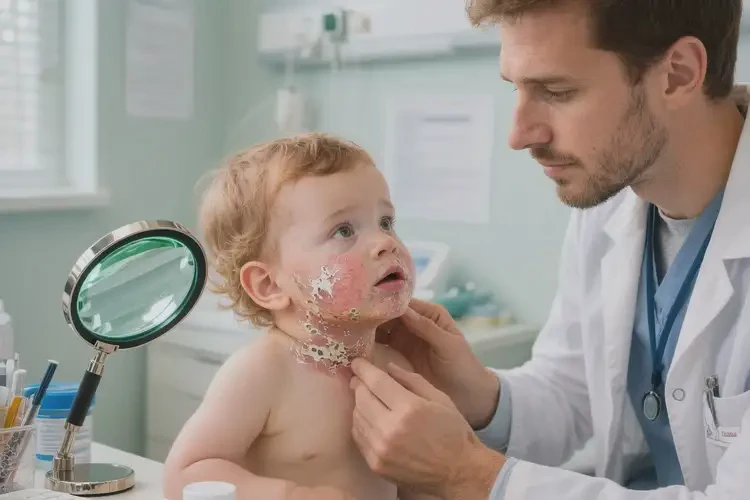 嬰幼兒脖子上長濕疹不管它會自己痊愈嗎(圖3)