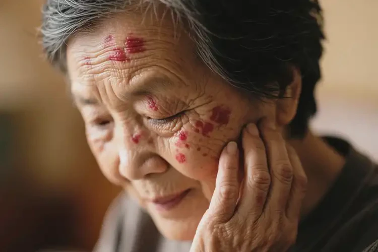 老年人臉上長濕疹不管它會自己自愈嗎(圖2)