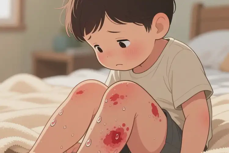 小孩大腿上長濕疹不管它會(huì)自己痊愈嗎(圖2)