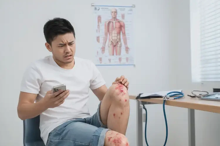 青年人大腿容易起濕疹不管它會自己自愈嗎(圖4)