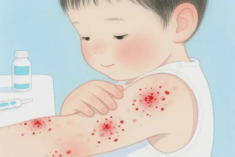 孩子手臂上有濕疹能夠徹底治愈嗎(圖4)