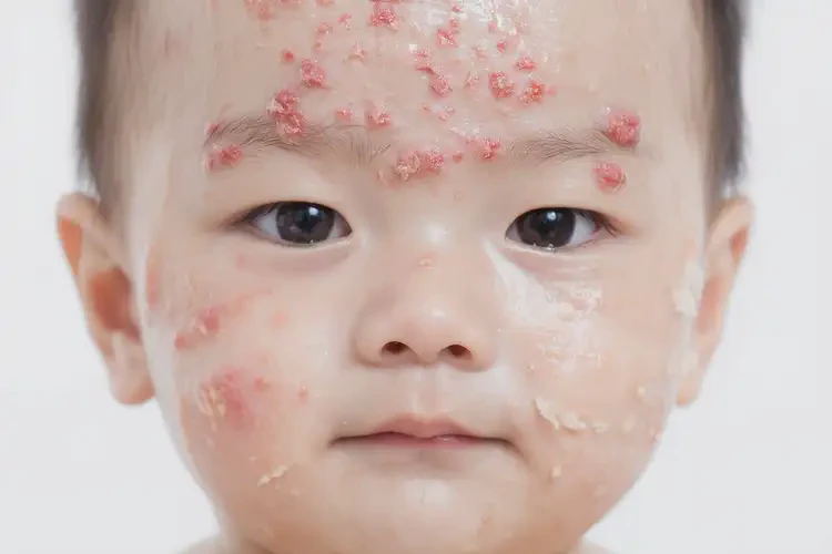 少兒臉上容易長(zhǎng)濕疹不管它會(huì)自己自愈嗎(圖3)