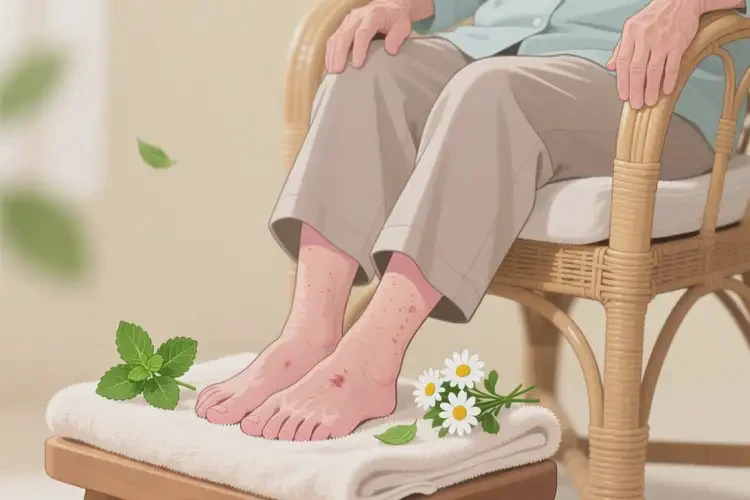 老年人腳上出現(xiàn)濕疹不管它會自己自愈嗎(圖3)