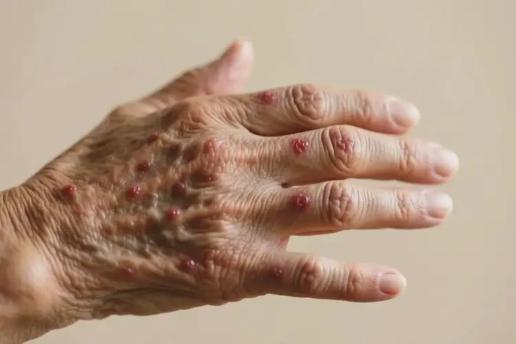 老年人四肢起濕疹不管它會(huì)自己自愈嗎(圖4)
