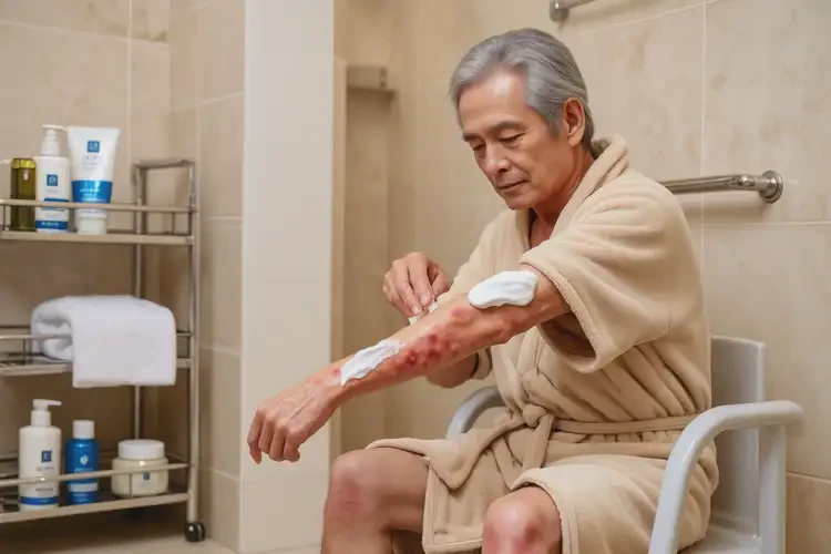 老人手臂容易起濕疹能徹底自愈嗎(圖1)