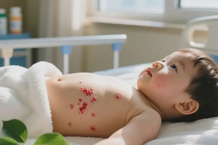 兒童肚子容易起濕疹不管它會(huì)自己自愈嗎(圖4)