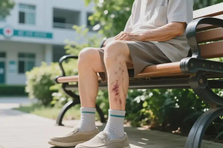 高齡老人腳上有濕疹不管它會(huì)自己自愈嗎(圖1)