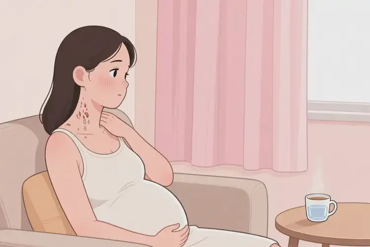 产妇脖子出现湿疹不管它会自己自愈吗(图3)