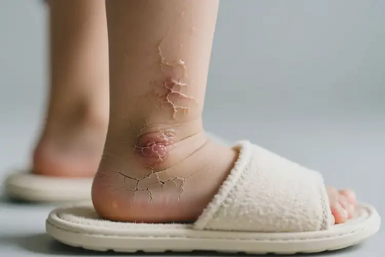 小孩腳上有濕疹不管它會(huì)自己自愈嗎(圖2)