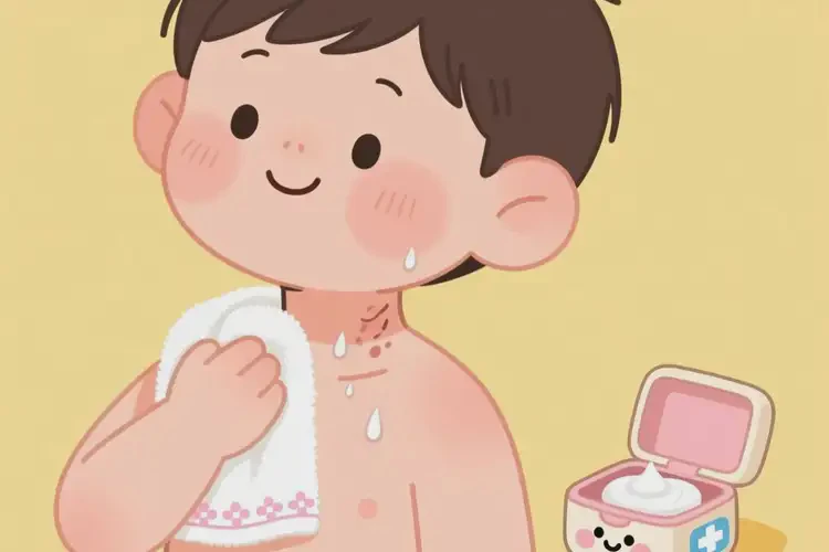 少兒脖子出濕疹能夠徹底治愈嗎(圖2)