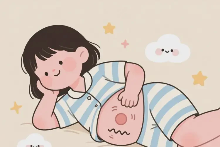 少儿肚子有湿疹不管它会自己痊愈吗(图1)