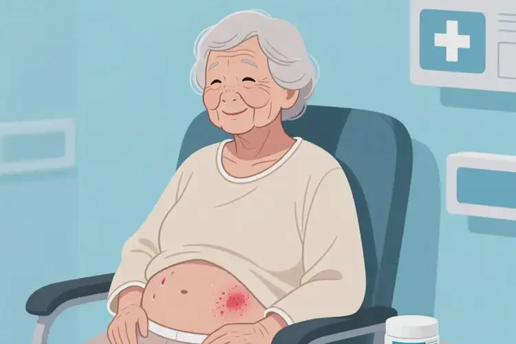 老年人肚子上容易起濕疹能靠自己自愈嗎(圖2)