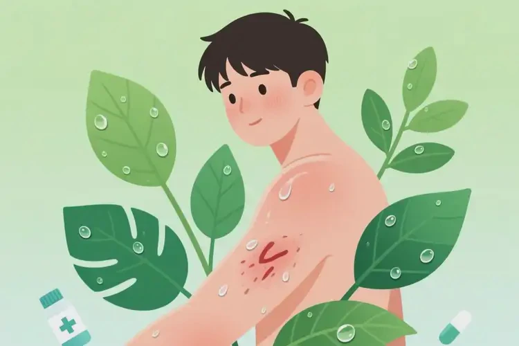 男生手臂上容易起濕疹不管它會自己自愈嗎(圖1)