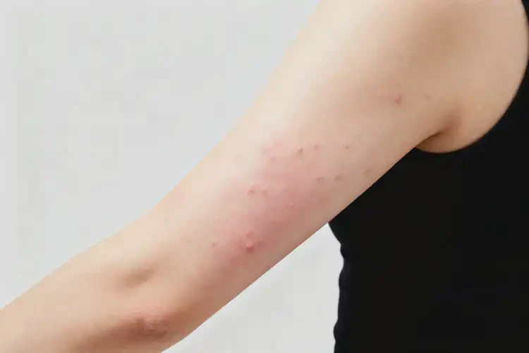 女性手臂上有濕疹可不可以徹底自愈(圖1)