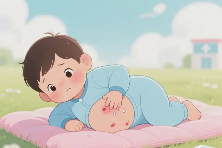 兒童肚子上長濕疹能夠徹底治愈嗎(圖4)