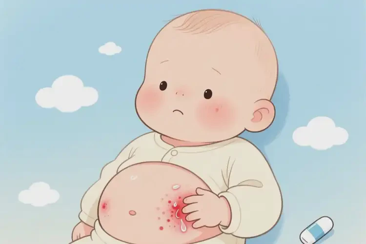 寶寶肚子容易起濕疹不管它會(huì)自己好嗎(圖3)
