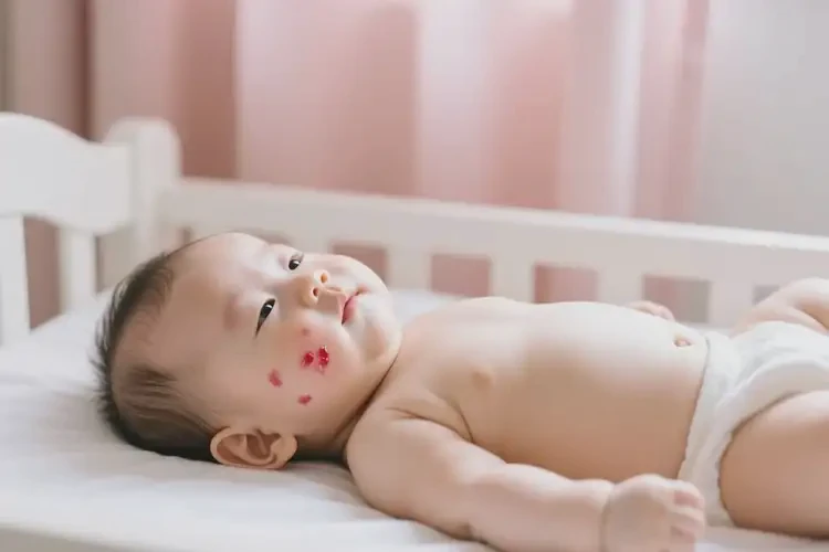 小兒臉上出現(xiàn)濕疹不管它會自己痊愈嗎(圖4)