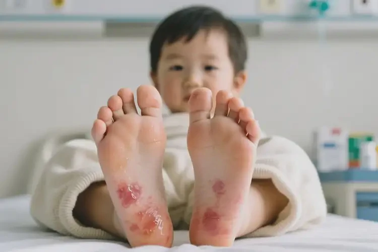 小孩腳上出現(xiàn)濕疹不管它會自己自愈嗎(圖4)