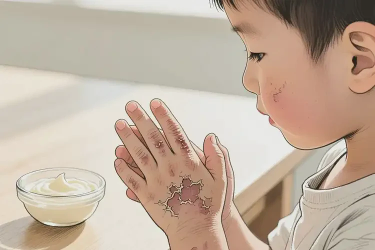 小孩手上出現(xiàn)濕疹不管它會(huì)自己痊愈嗎(圖2)