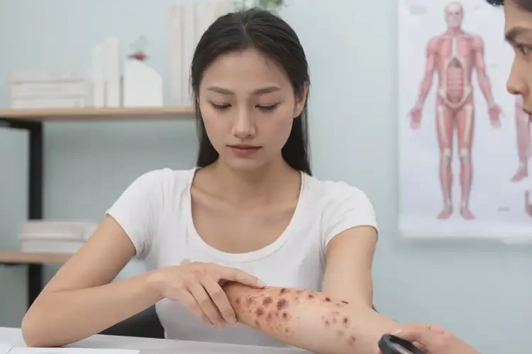 女人手臂上偶爾長(zhǎng)濕疹不管它會(huì)自己好嗎(圖4)