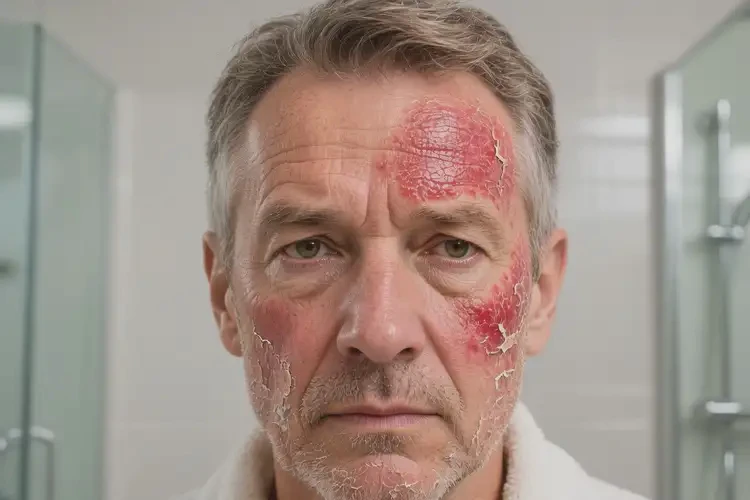 男人面部起濕疹不管它會自己痊愈嗎(圖4)