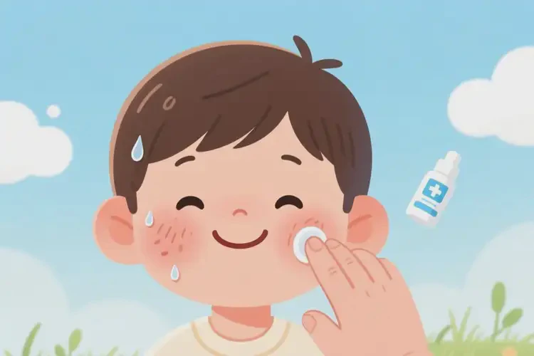 少儿面部偶尔起湿疹能够彻底治愈吗(图4)