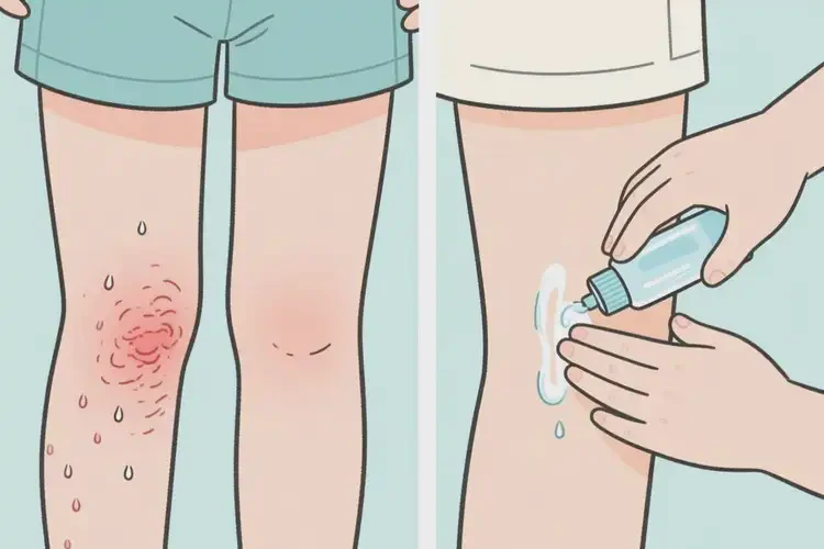 少兒大腿起濕疹能靠自己自愈嗎(圖1)