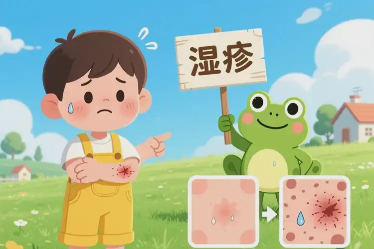 少兒身上有濕疹不管它會自己好嗎(圖2)