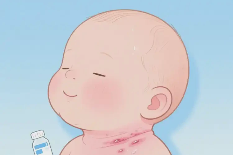 新生兒脖子出濕疹可以徹底自愈嗎(圖4)