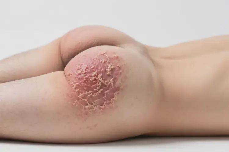 男人屁股起濕疹不管它會自己自愈嗎(圖1)