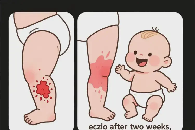 小兒大腿出濕疹不管它會(huì)自己自愈嗎(圖2)