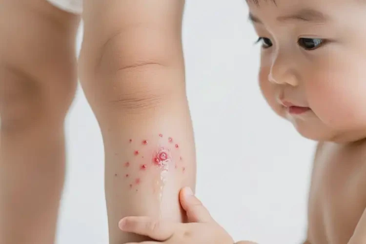 幼兒小腿上出現(xiàn)濕疹不管它會自己自愈嗎(圖3)