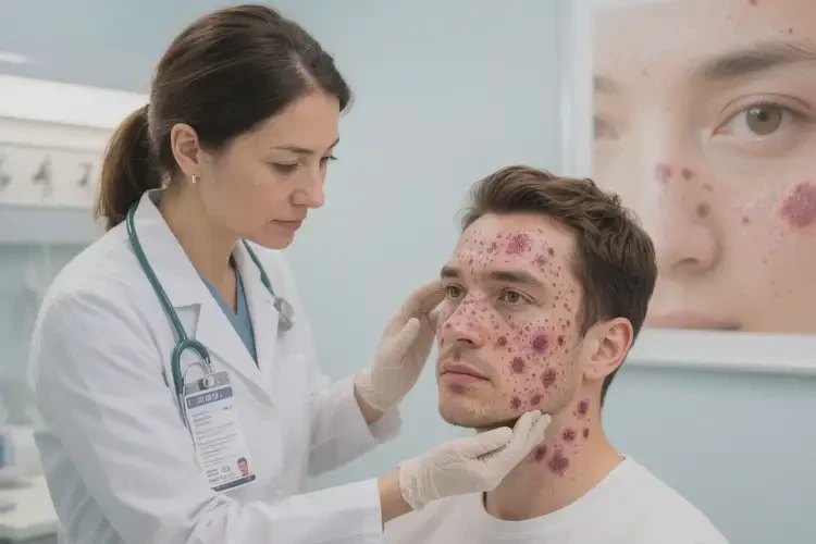 男性臉上有濕疹可以徹底自愈嗎(圖2)