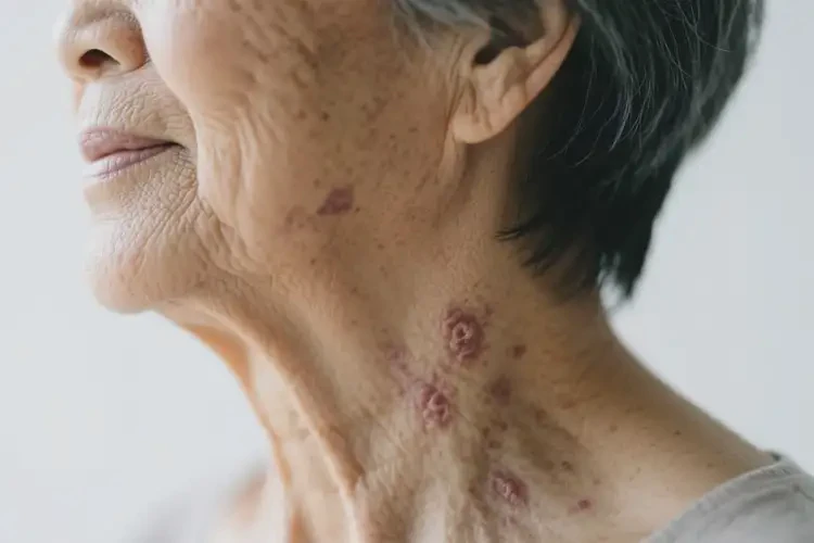 老人脖子偶爾長濕疹能靠自己自愈嗎(圖2)