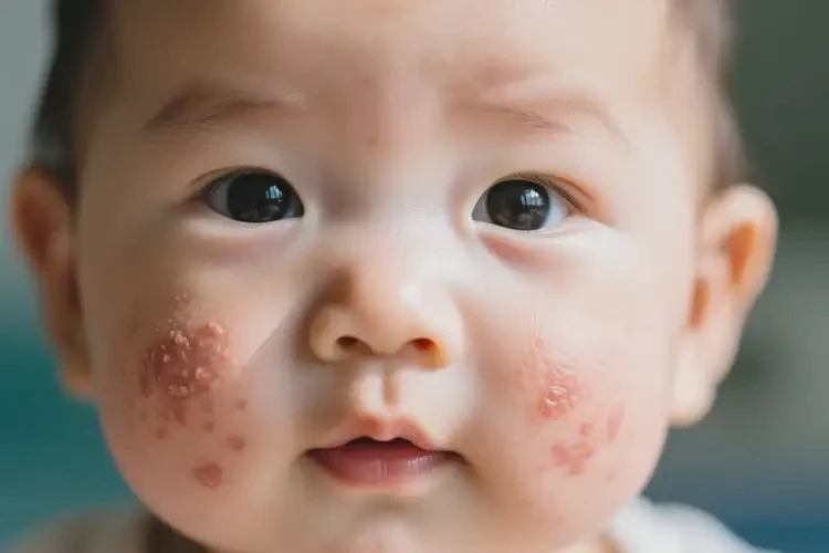 小兒臉上經常起濕疹不管它會自己痊愈嗎(圖4)