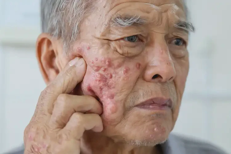 老年人臉上經常起濕疹能徹底自愈嗎(圖4)
