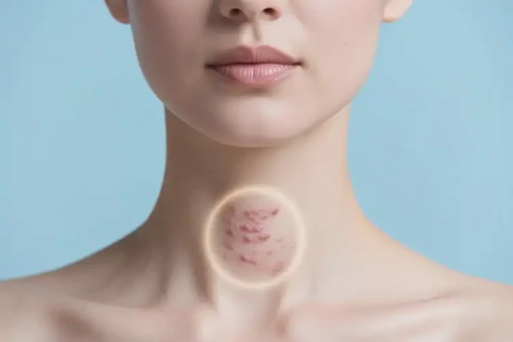 女性脖子容易起濕疹不管它會(huì)自己好嗎(圖1)