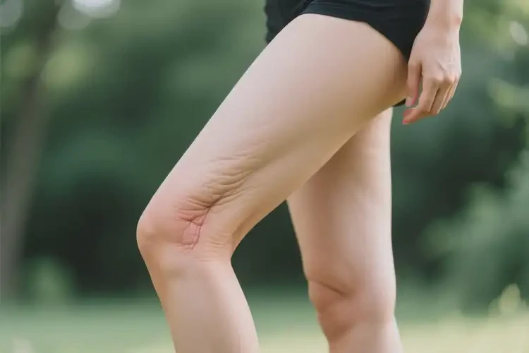 女性大腿上長濕疹能夠徹底治愈嗎(圖1)