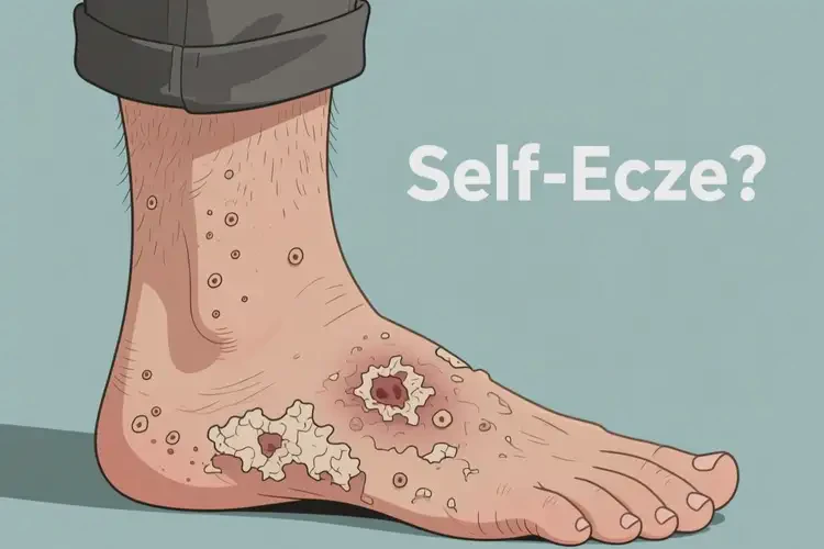 男人腳上起濕疹不管它會(huì)自己自愈嗎(圖3)