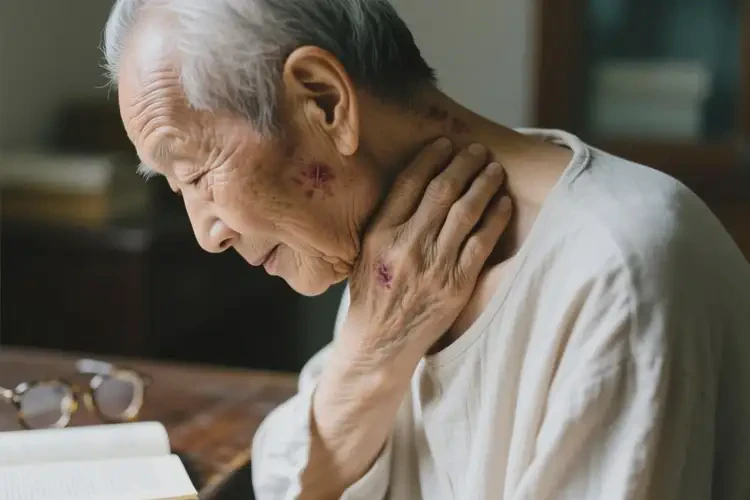 高齡老人脖子偶爾起濕疹不管它會(huì)自己痊愈嗎(圖3)