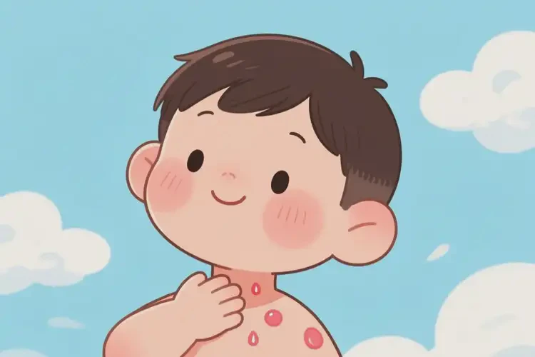 少兒脖子上偶爾長濕疹不管它會自己自愈嗎(圖3)