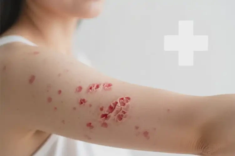 女人手臂容易長(zhǎng)濕疹能徹底自愈嗎(圖4)