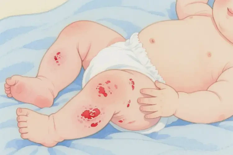 嬰幼兒大腿上起濕疹不管它會(huì)自己自愈嗎(圖4)