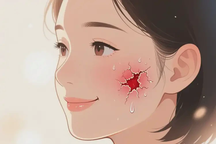 女性臉上有濕疹不管它會(huì)自己痊愈嗎(圖3)