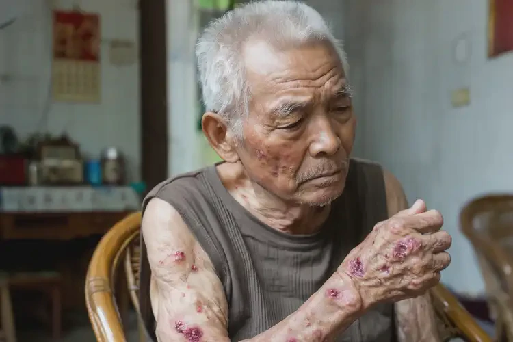 高龄老人手臂上经常起湿疹能够彻底治愈吗(图4)