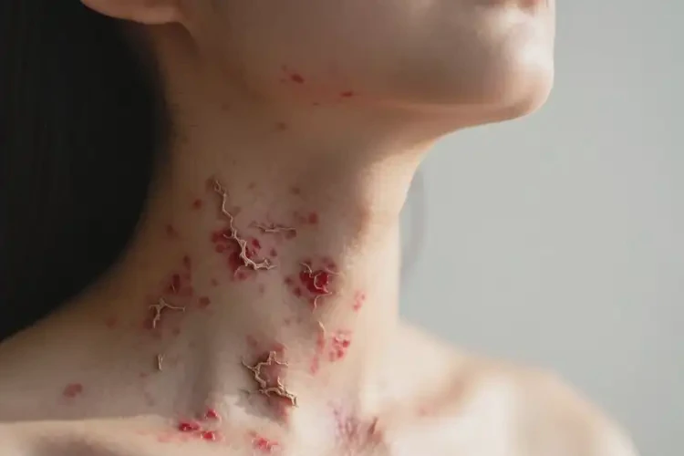 產(chǎn)婦脖子上經(jīng)常長濕疹能靠自己自愈嗎(圖1)