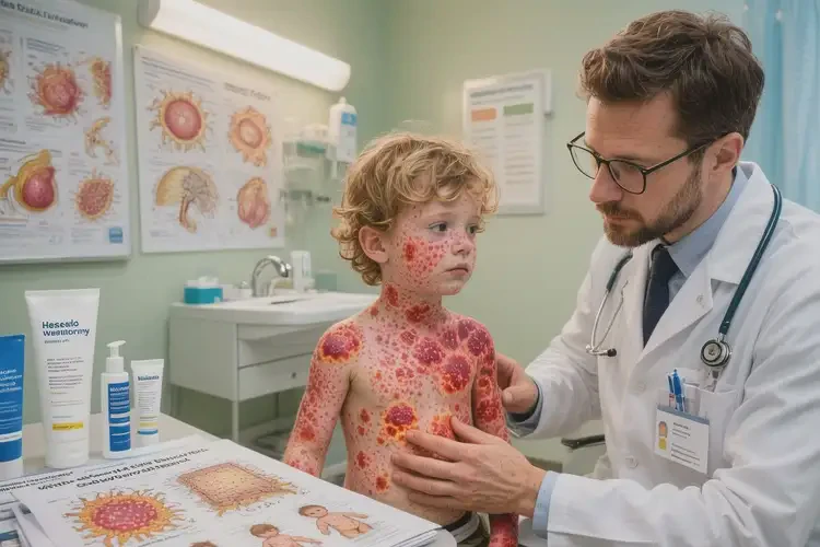 寶寶全身起濕疹不管它會(huì)自己自愈嗎(圖3)