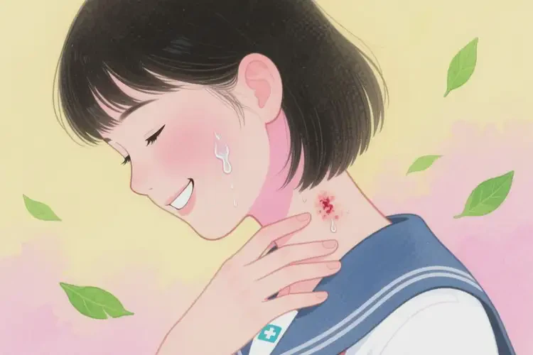 大學生脖子容易長濕疹能徹底自愈嗎(圖1)