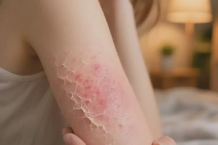 女人手臂上出濕疹可以徹底自愈嗎(圖4)