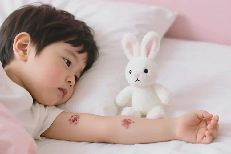 幼兒手臂出現(xiàn)濕疹能夠徹底治愈嗎(圖2)